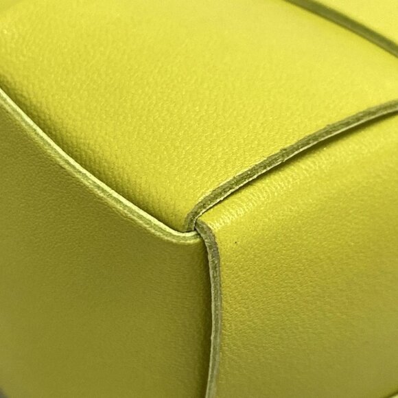 BOTTEGA VENETA Small Cassette Crossbody/Maxi Intrecciato - Yellow Leather - Picture 12 of 16